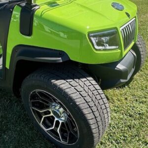 2024 Evolution Ranger 22 Lime Green Golf Cart Front View 1