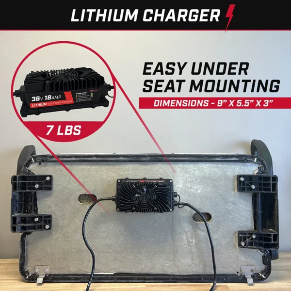 FORM 18 AMP Lithium Onboard Battery Charger for any 36 Volt Golf Carts - Image 3