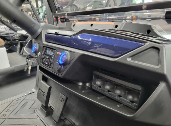 2024 Atlas Carts 4 Passenger Lifted Navy Blue - Image 8