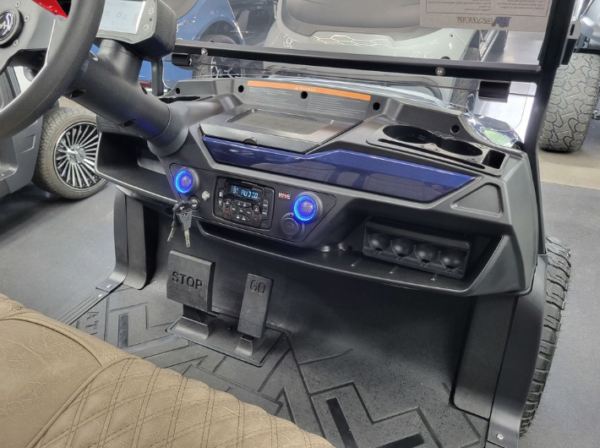 2024 Atlas Carts 4 Passenger Lifted Navy Blue - Image 10
