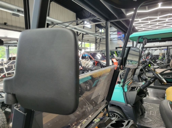 2024 Atlas Carts 4 Passenger Lifted Navy Blue - Image 2