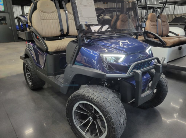 2024 Atlas Carts 4 Passenger Lifted Navy Blue - Image 17