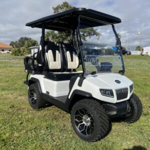2025 Evolution D5-Ranger 2+2 White Golf Cart for Sale