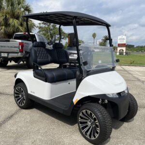 2024 E-Z-GO Freedom RXV ELiTE Lithium – Bright White – Houston TX – Side View
