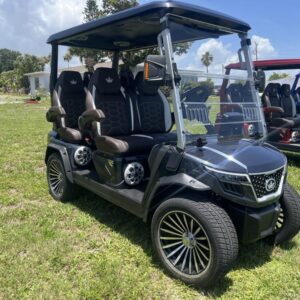 2025 Evolution D-Max GT4 Black golf cart front side view Pennsylvania