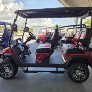 Dashboard interior of 2025 Evolution D-Max GT4 Red California