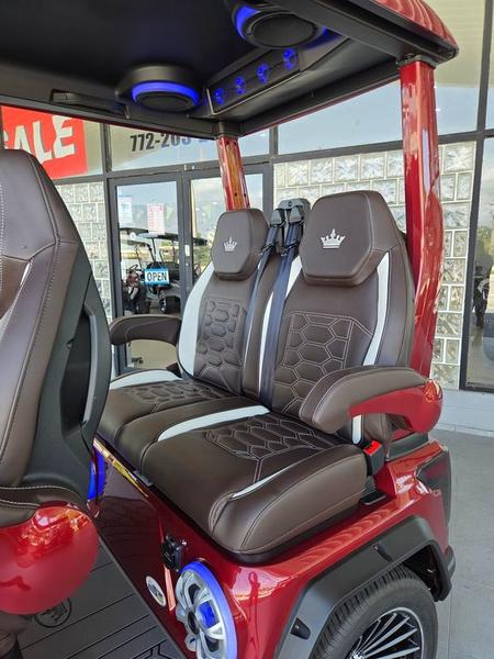 Street Legal 2025 Evolution D-Max Gt4 Red Golf Cart California Nationwide Export 6 Side Profile Of 2025 Evolution D-Max Gt4 Red California