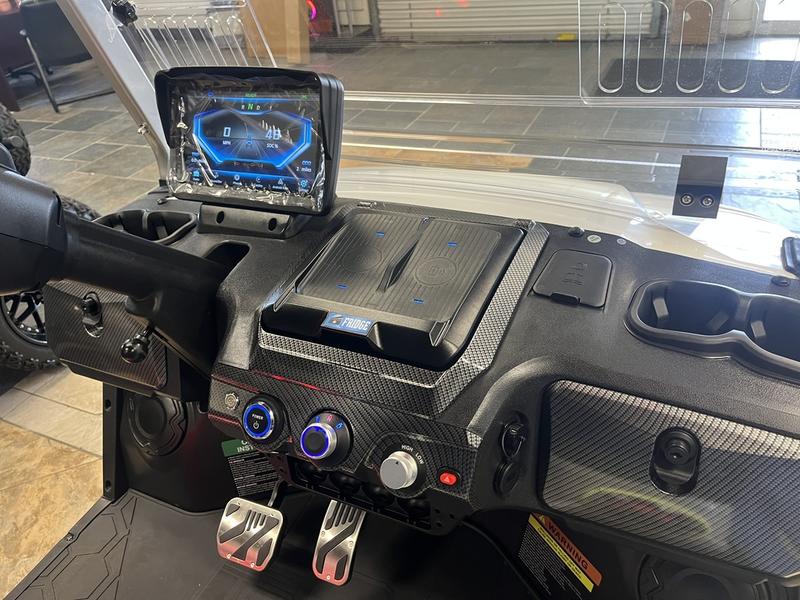 Street Legal 2025 Evolution D-Max Gt4 White Golf Cart Alabama Nationwide Export 2 Rear Cargo Section Of Evolution D-Max Gt4 White