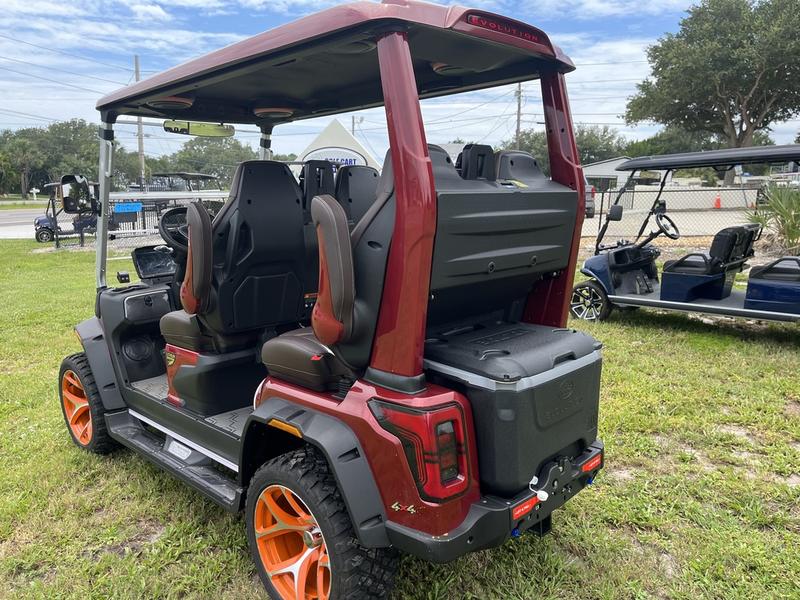 Street Legal 2025 Evolution D-Max Xt4 Red Golf Cart Texas Export Available 2 Rear Cargo Section Of Xt4 Red