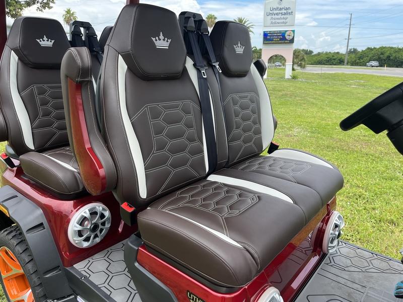 Street Legal 2025 Evolution D-Max Xt4 Red Golf Cart Texas Export Available 3 Interior Dashboard And Controls Of Xt4 Red