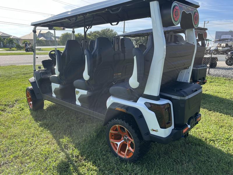 Street Legal 2025 Evolution D-Max Xt6 White Michigan Export Available 2 White Xt6 Cargo Utility Rear Layout