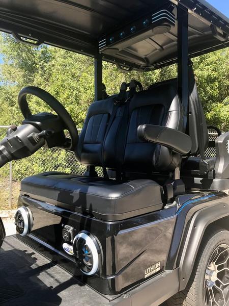 Street Legal 2025 Evolution D5-Ranger 2+2 Plus Black Golf Cart | Ohio Nationwide Export 5 Evolution D5-Ranger 2+2 Plus Black Seating