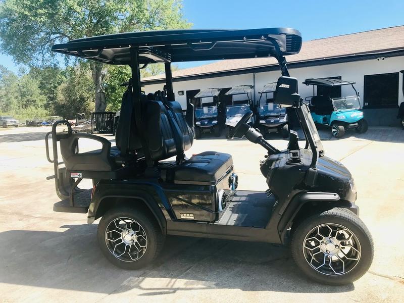 Street Legal 2025 Evolution D5-Ranger 2+2 Plus Black Golf Cart | Ohio Nationwide Export 6 D5-Ranger 2+2 Plus Black Side Profile