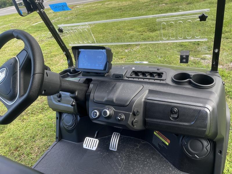 Street Legal 2025 Evolution D5-Ranger 4 Black Golf Cart Florida Nationwide Export 2 Evolution D5-Ranger 4 Black Dashboard Interior