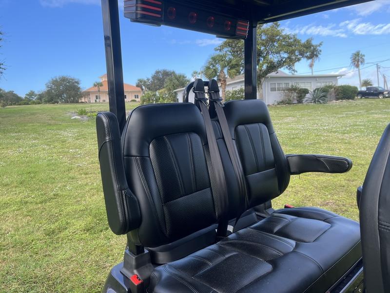 Street Legal 2025 Evolution D5-Ranger 4 Black Golf Cart Florida Nationwide Export 3 Evolution D5-Ranger 4 Black Foldable Rear Seats