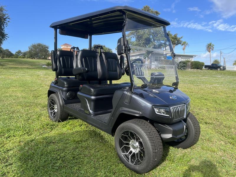 Street Legal 2025 Evolution D5-Ranger 4 Black Golf Cart Florida Nationwide Export 1 Street Legal Evolution D5-Ranger 4 Black Golf Cart For Sale