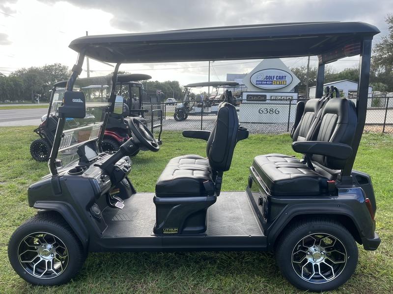 Street Legal 2025 Evolution D5-Ranger 4 Black Golf Cart Florida Nationwide Export 5 D5-Ranger 4 Black Led Soundbar Lighting