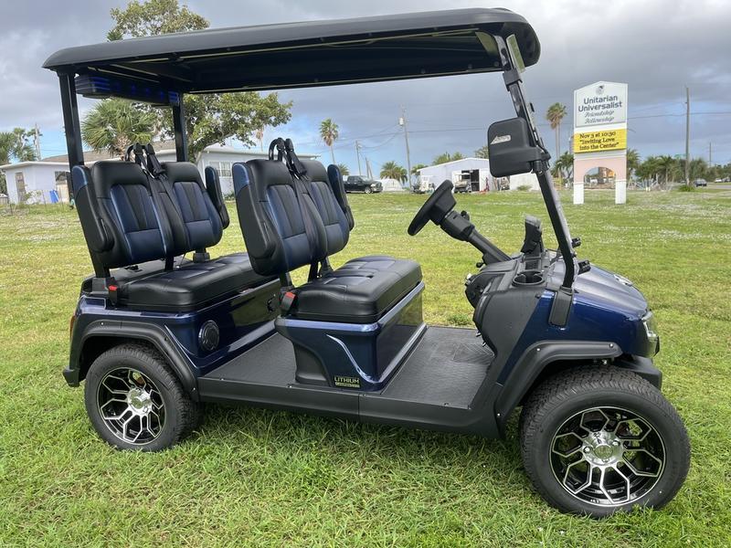 2025 Evolution D5-Ranger 4 Blue | Street Legal Golf Cart Arizona Export &Amp; Nationwide Delivery 6 Side View Of 2025 Evolution D5-Ranger 4 Blue