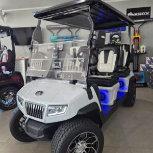 2025 Evolution D5-Ranger 4 Plus White Golf Cart