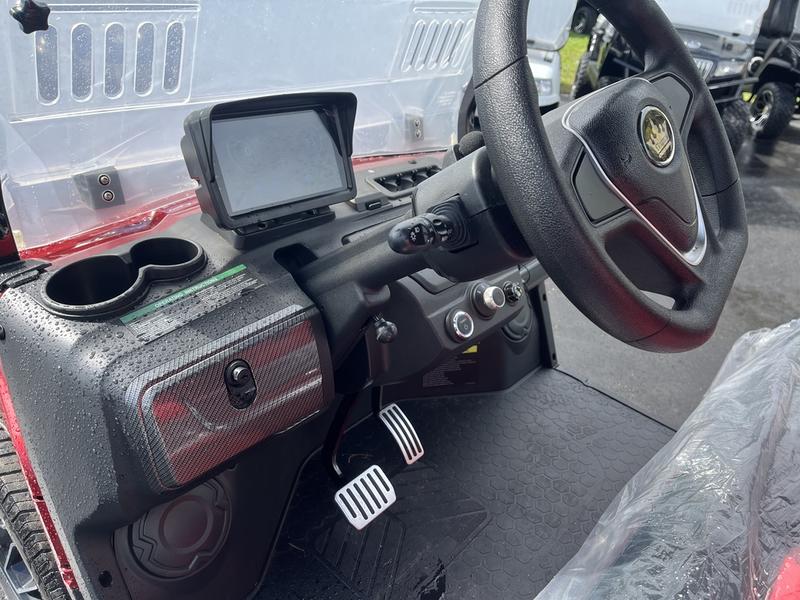 Street Legal 2025 Evolution D5-Ranger 4 Red Golf Cart Virginia 2 2025 Evolution D5-Ranger 4 Red Dashboard Interior Virginia