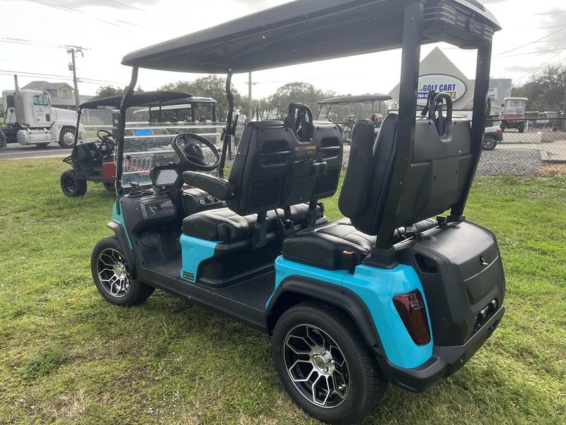 Street Legal 2025 Evolution D5-Ranger 4 Sky Blue Golf Cart California Nationwide Export 5 2025 Evolution D5-Ranger 4 Sky Blue Seating Layout California