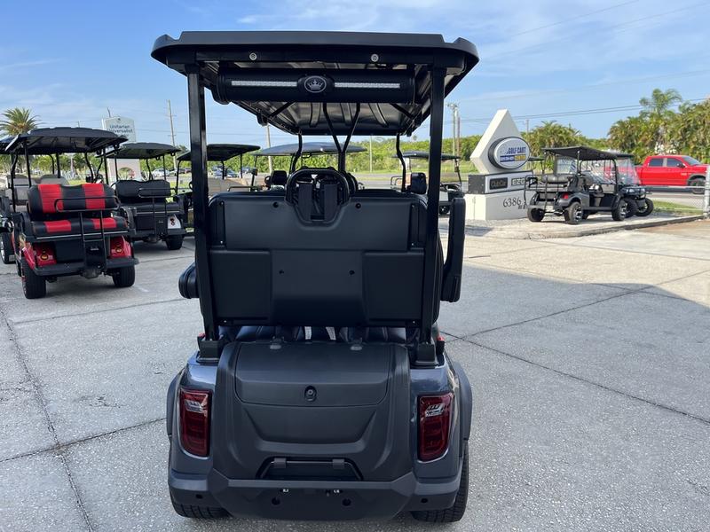 2025 Evolution D5-Ranger 6 Black | 6-Seater Street Legal Golf Cart Georgia &Amp; Nationwide Export 4 Rear View Of 2025 Evolution D5-Ranger 6 Black Golf Cart