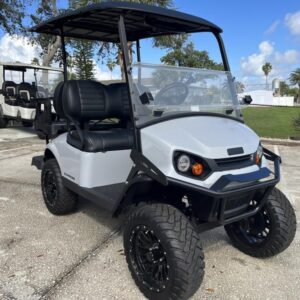 2025 E-Z-GO Express 4 Gas – Stardust – Miami FL – Side Profile