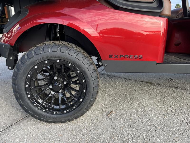 2025 E-Z-Go Express 6 Elite Lithium Inferno Red | Los Angeles, Ca 3 2025 E-Z-Go Express 6 Elite Lithium – Inferno Red – Los Angeles Ca – Front View