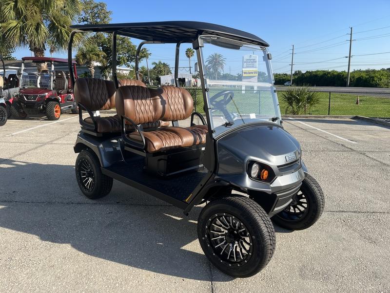 2025 E-Z-Go Liberty Elite Lithium – Metallic Charcoal 4-Passenger Golf Cart Phoenix Az (Wheels) 1 Side Profile Of The 2025 E-Z-Go Liberty Elite Lithium Metallic Charcoal In Phoenix Az.