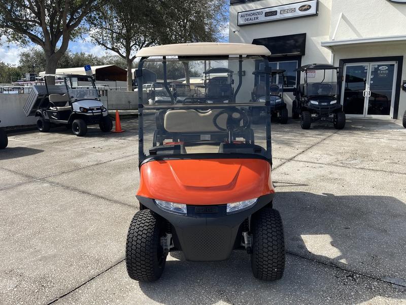 2025 E-Z-Go Valor Ex1 Sport Solar Flare 4-Passenger Lifted Street-Legal Golf Cart Detroit Mi 1 Front View Of 2025 E-Z-Go Valor Ex1 Sport 4-Passenger Lifted Solar Flare In Detroit, Michigan.