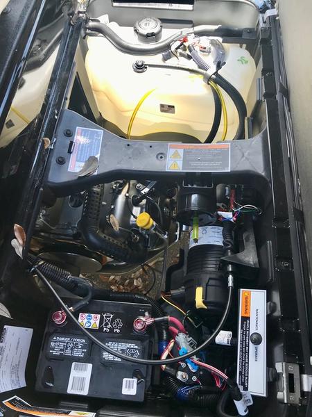 2026 Club Car Onward Lifted 4 Passenger Gas – Black Premium Seats California 6 Rear Seating With Utility Platform