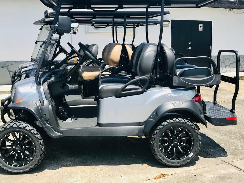 2026 Club Car Onward Lifted 4 Passenger Gas – Street Legal Features 4 Led Headlight And Front Visibility System