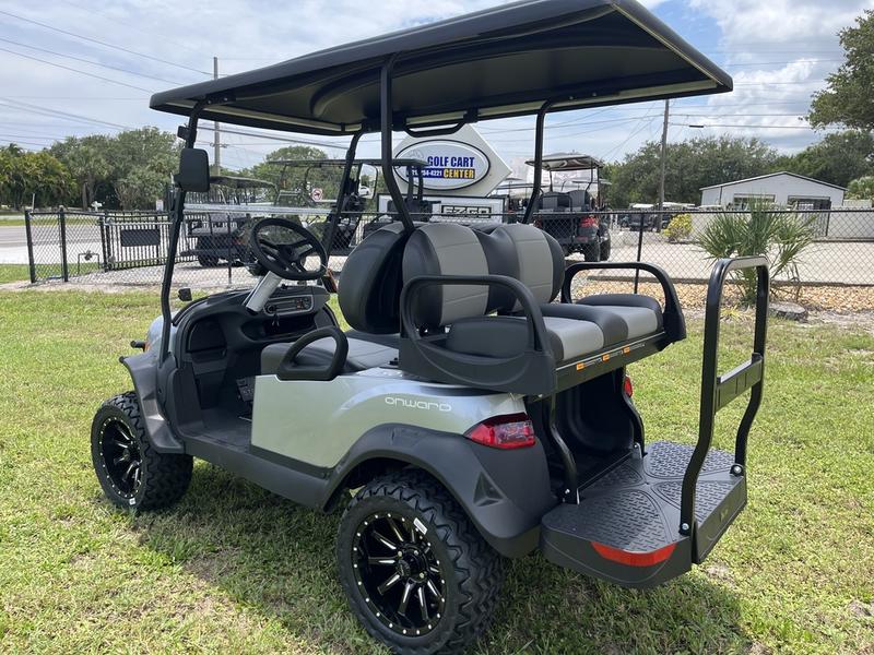 2026 Club Car Onward Lifted 4 Passenger Gas — Street Legal Florida 1 Rear Flip-Seat With Cargo Platform