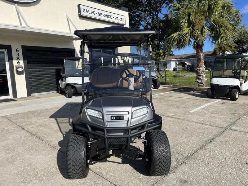 2026 Club Car Onward Lifted 4 Passenger Gas – Grey Texas 6 Complete Side View Of Lifted 2026 Onward