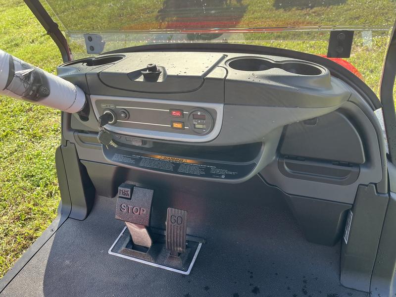 2026 Club Car Onward Lifted 4 Passenger Gas – Red California 2 Dashboard &Amp; Controls Of Lifted 2026 Onward Red