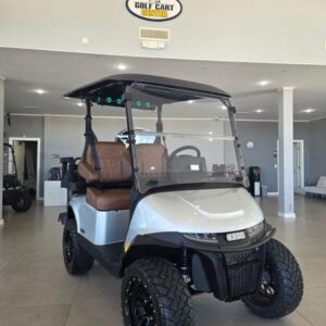 Full side view of the 2026 E-Z-GO RXV 4 Summit XTL ELiTE Lithium Slate golf cart in Nashville Tennessee